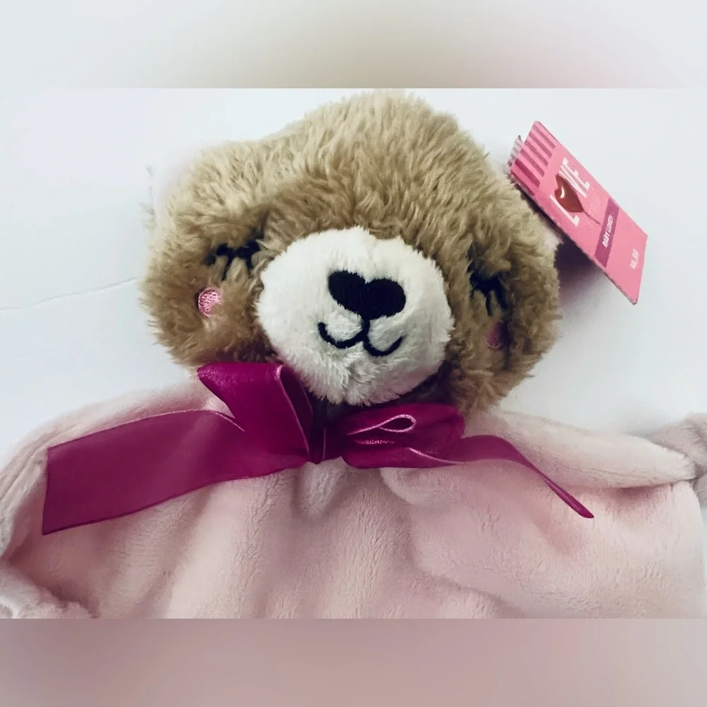 Walgreens Love In Air Baby Valentine Gift Set Bib & Security Blanket Pink NWT
